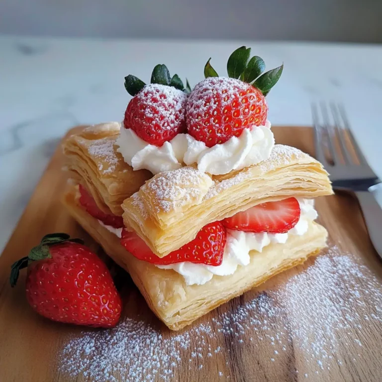 Strawberry & Whipped Cream Puff Pastry