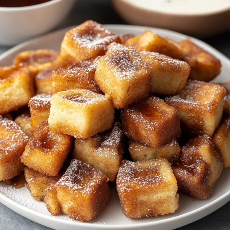 Cinnamon Roll French Toast Bites