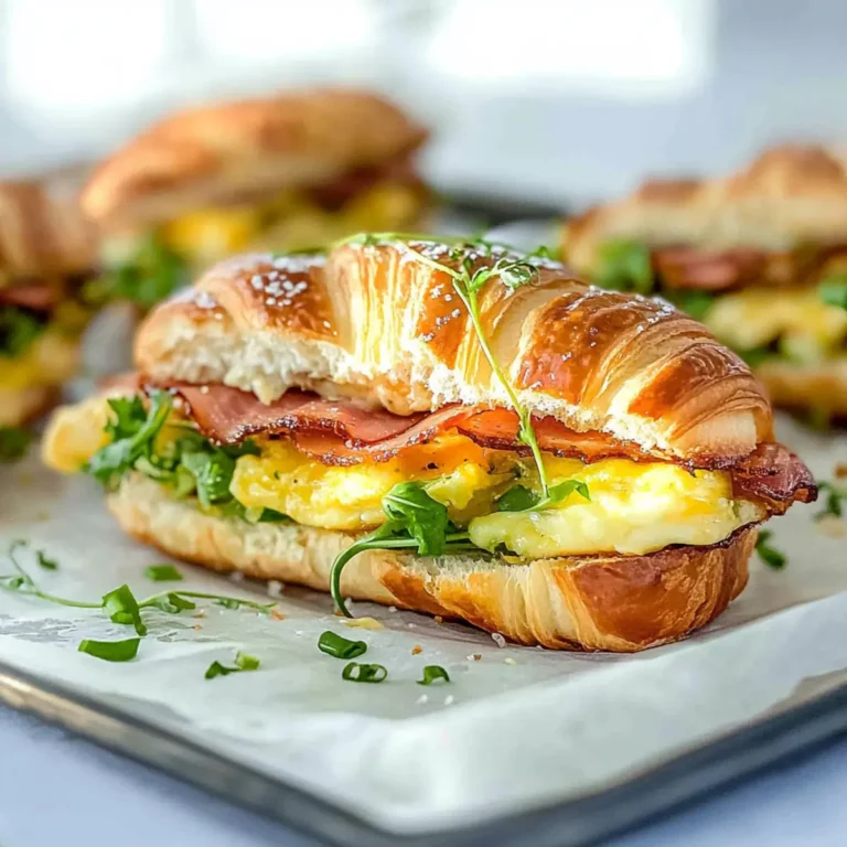 Make-Ahead Croissant Breakfast Sandwiches