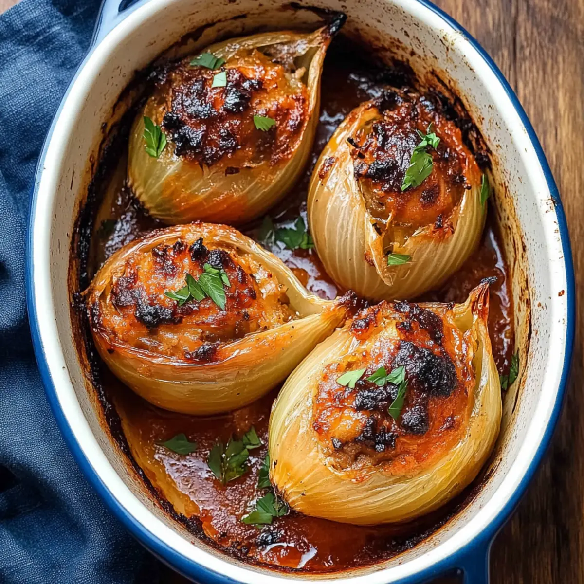 Greek Stuffed Onions
