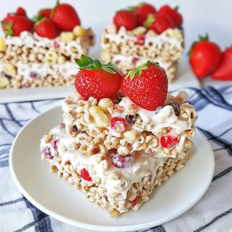 Berries & Cream Cereal Bars