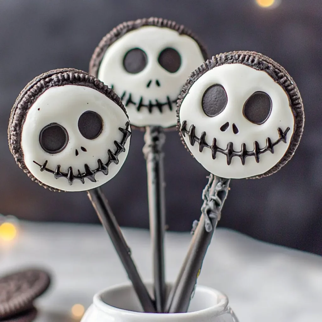 Jack Skellington Oreo Pops