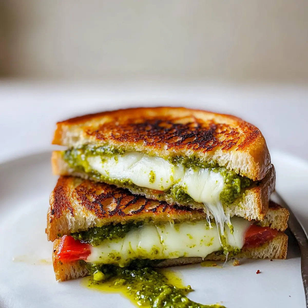 Pesto Grilled Cheese Sandwich