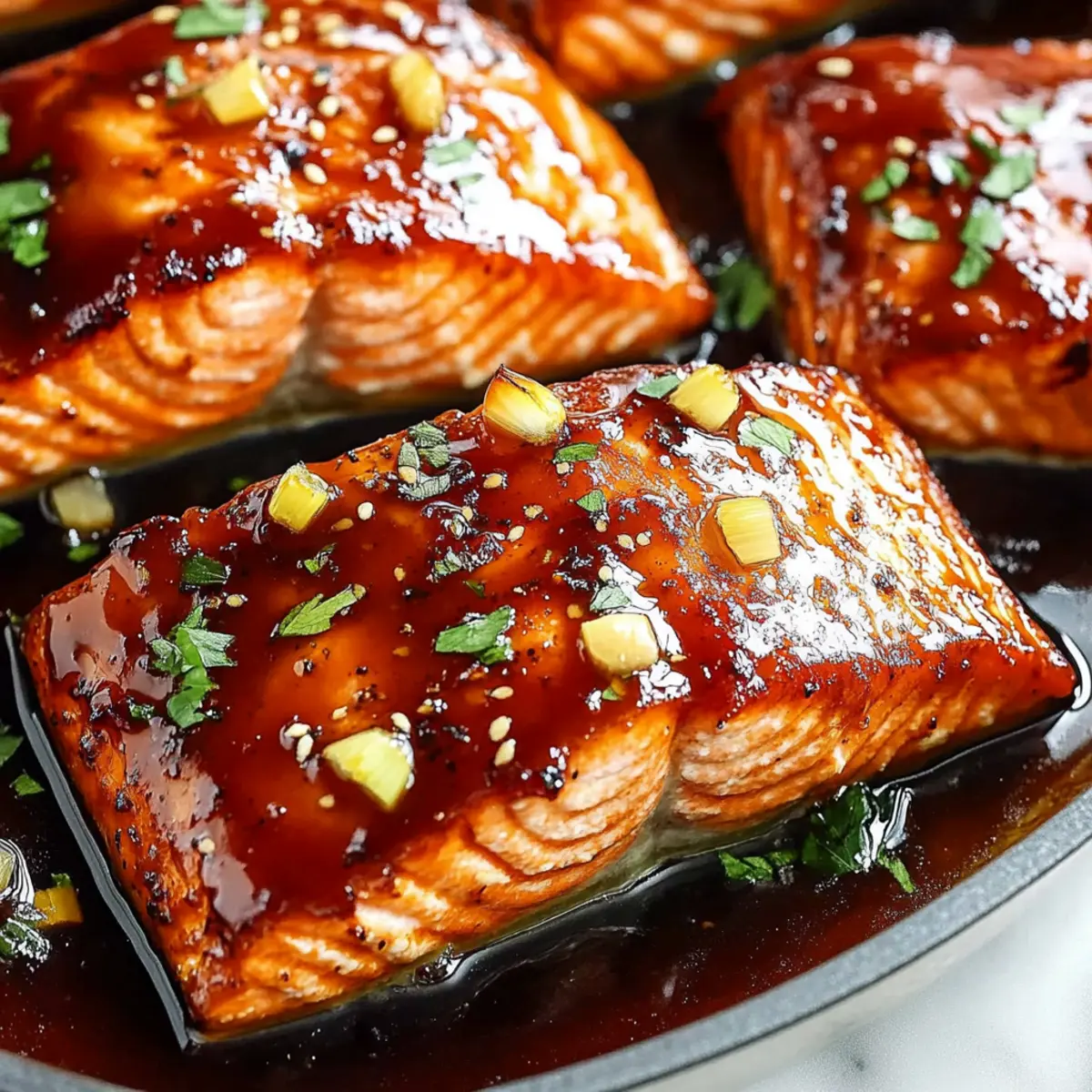 Crispy Honey Garlic Glazed Salmon