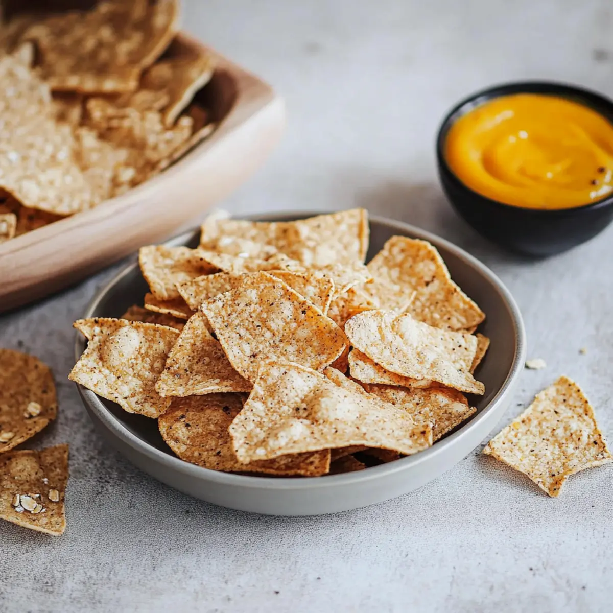 Oatmeal tortilla chips