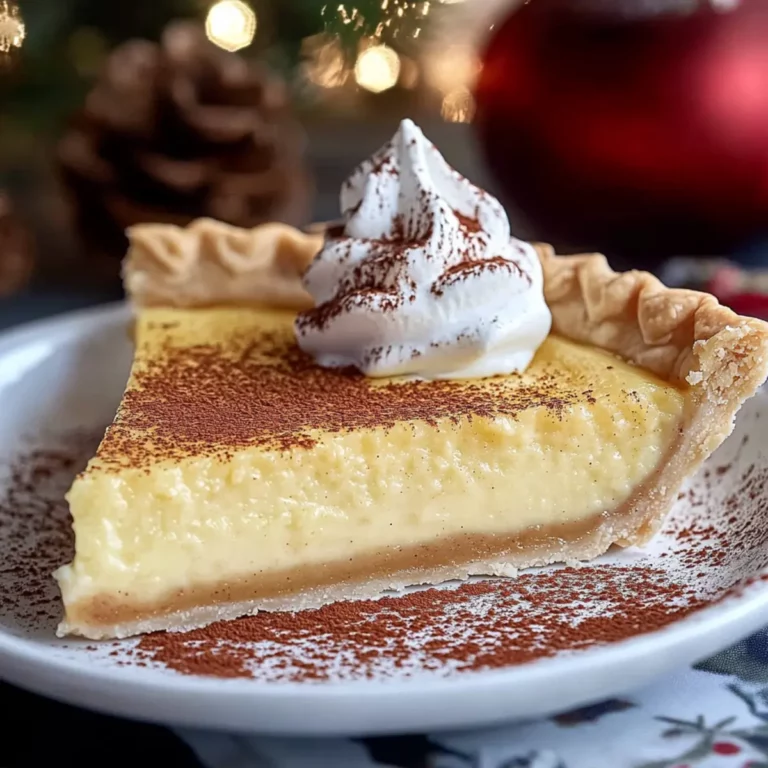 hristmas Eve Cinnamon-Vanilla Custard Pie