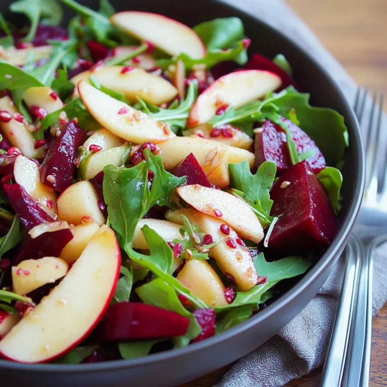 Beet and Apple Salad with Apple Cider Vinaigrette