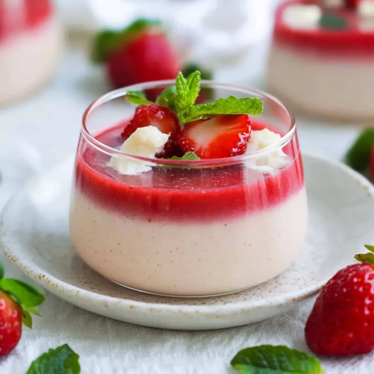 Strawberry Panna Cotta