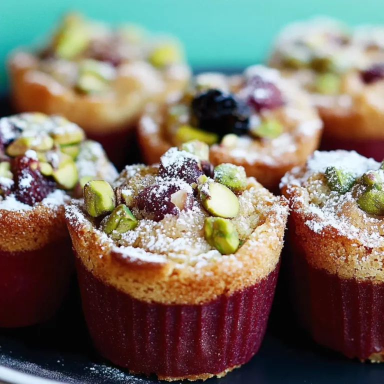 Pistachio Strawberry Friands