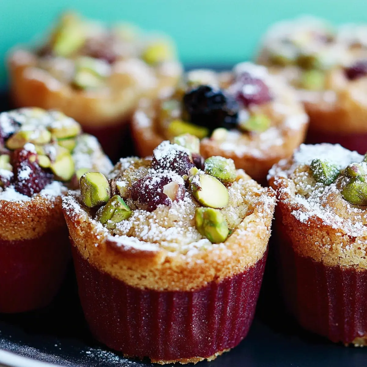 Pistachio Strawberry Friands