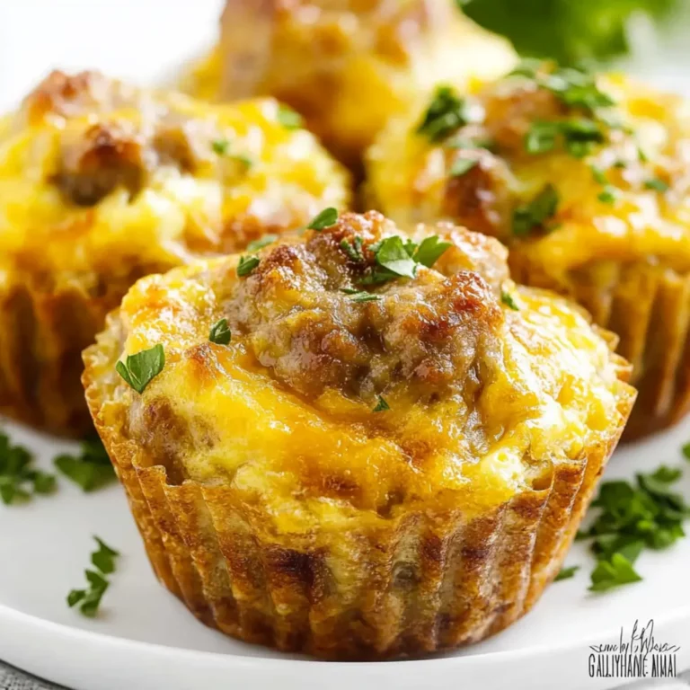Savory Sausage & Egg Breakfast Bites