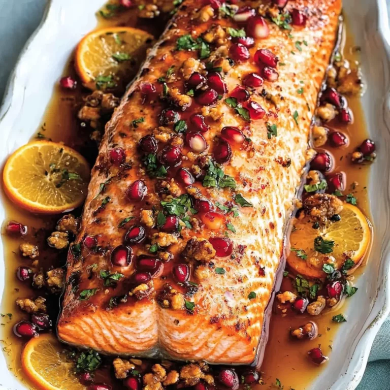 Pomegranate & Orange Glazed Salmon