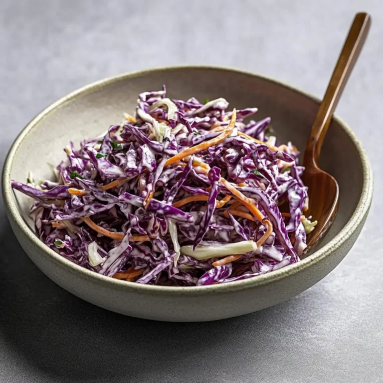 Vegan Red Cabbage Coleslaw