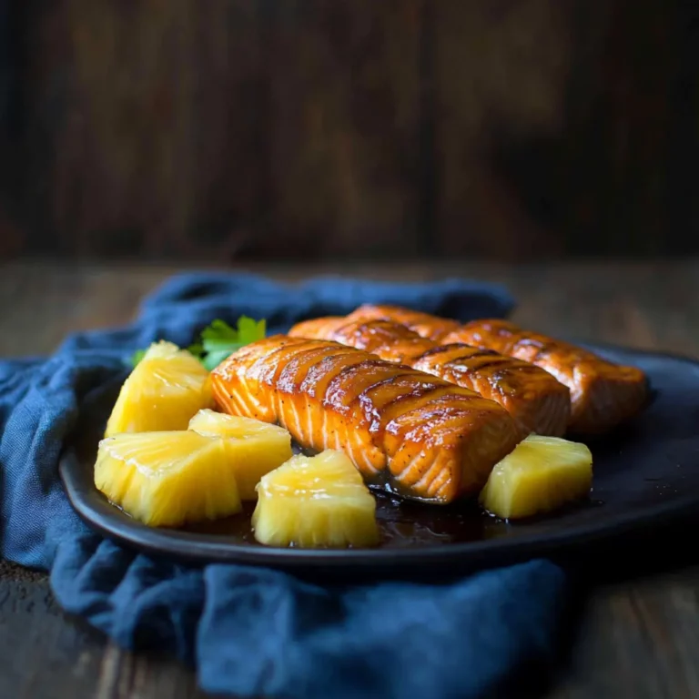 Honey Pineapple Glazed Salmon