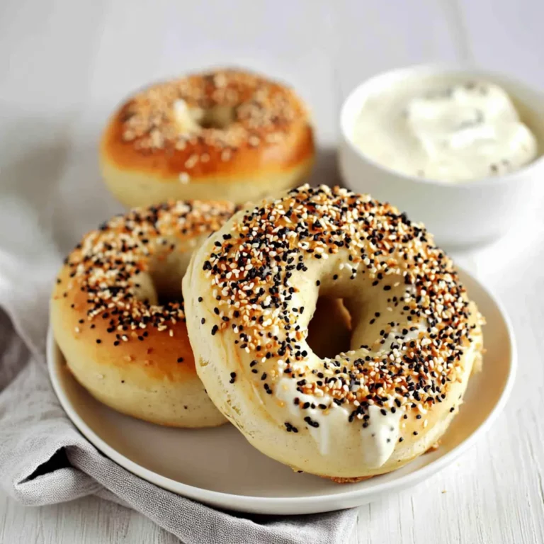 Homemade Greek Yogurt Everything Bagels