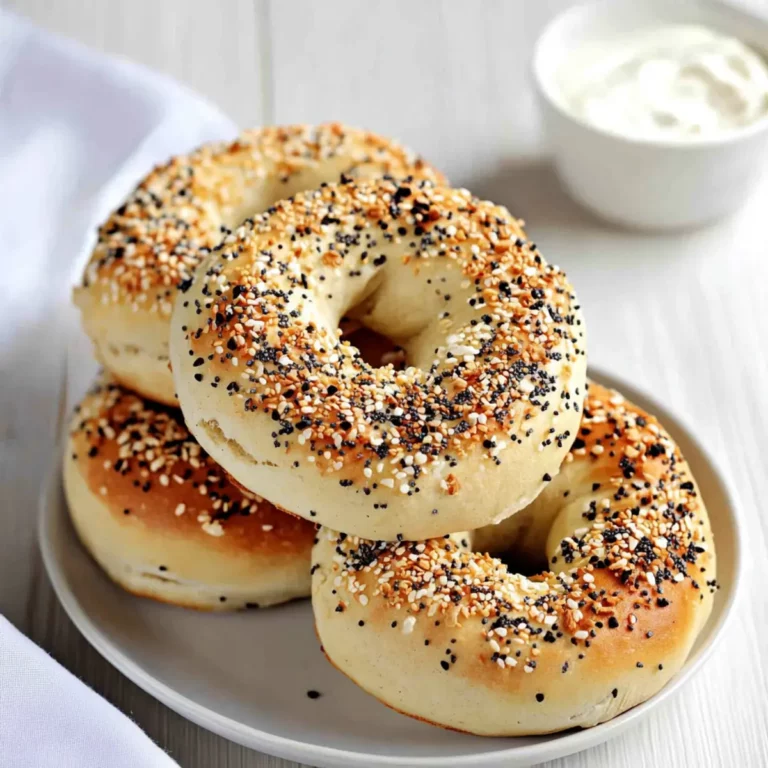 Homemade Greek Yogurt Everything Bagels