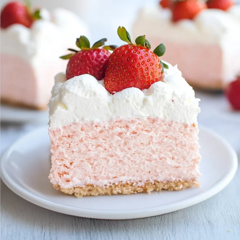 No-Bake Strawberry Cloud Cake