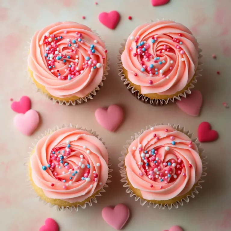 Simple Valentine’s Day Cupcakes