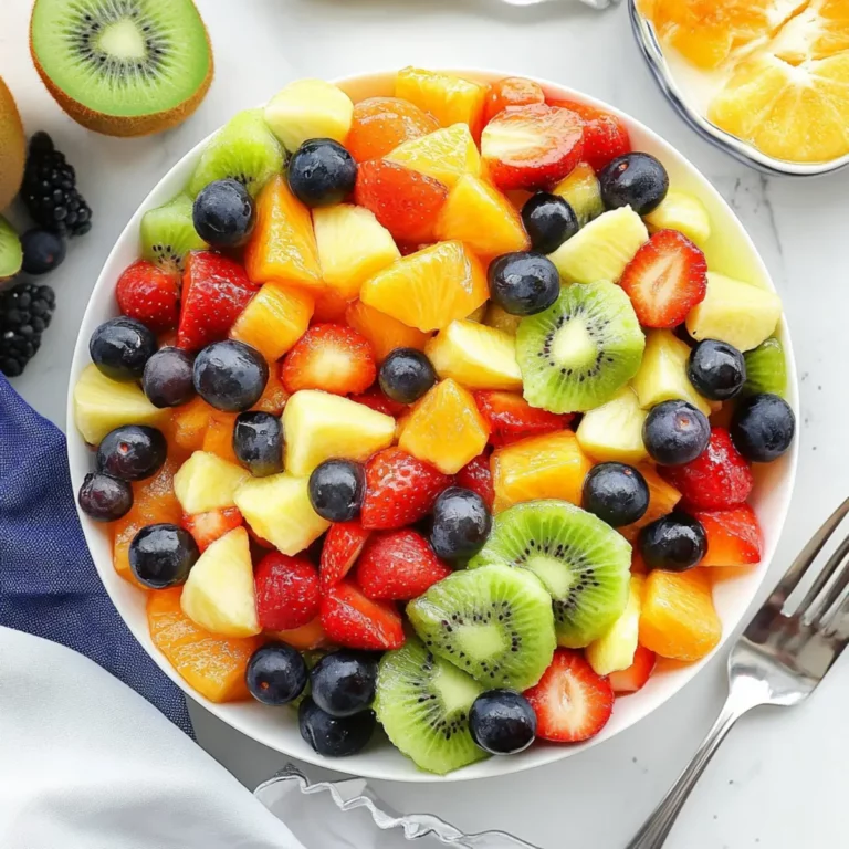 Rainbow Fruit Salad Twist